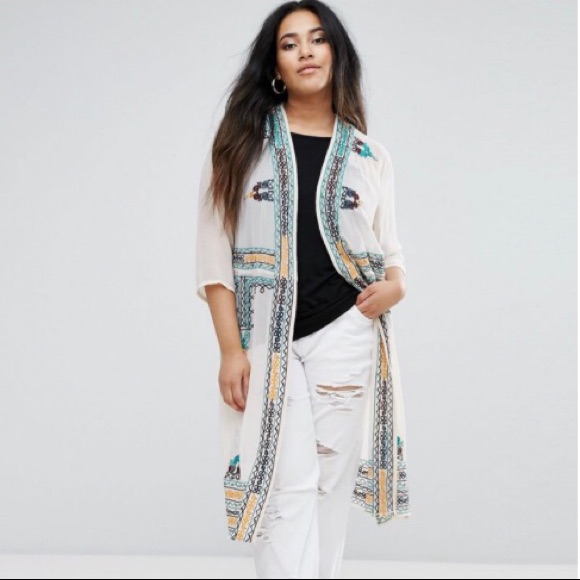 River Island Plus Embellished Kimono